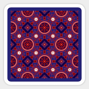 Ajrak Pattern Sticker